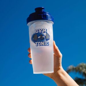 "Gym & Tonic" Plastic Shaker Bottle | Holds Ounces