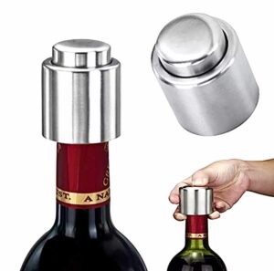 odm wine bottle stopper, premium quality stainless steel, new unique design, reusable & durable, accessories, keeps 2x longer, preserver, simple to use