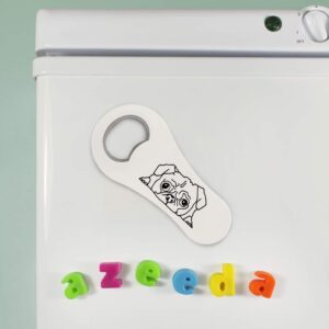 'Sleepy Pug' Bottle Opener Fridge Magnet (BO00024736)