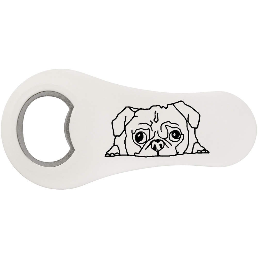 'Sleepy Pug' Bottle Opener Fridge Magnet (BO00024736)