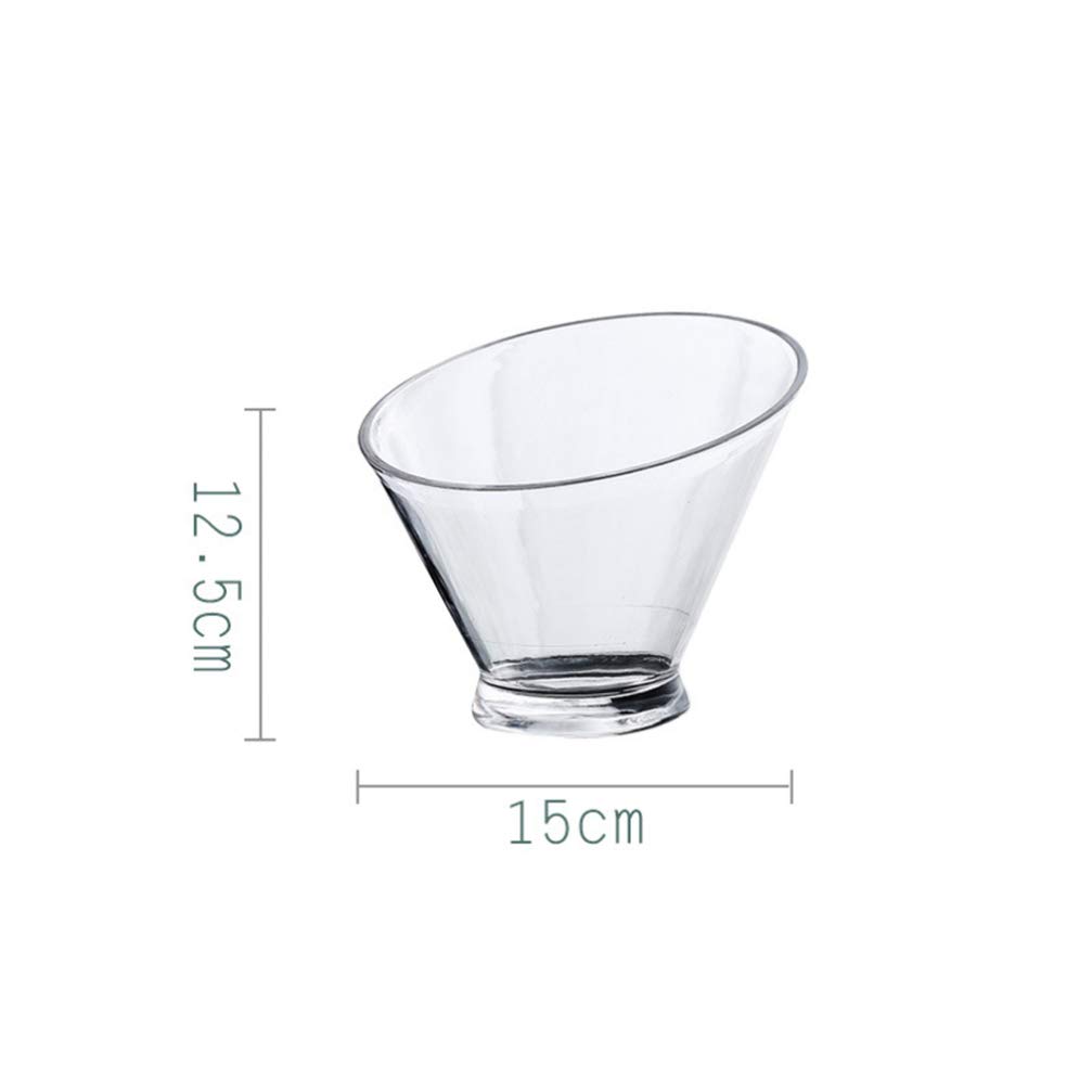 Acrylic Mixing and Serving Bowls:Cabilock Plastic Candy Bowls Small Beer Bottle Drink Cooler for Weddings, Buffet, Offices