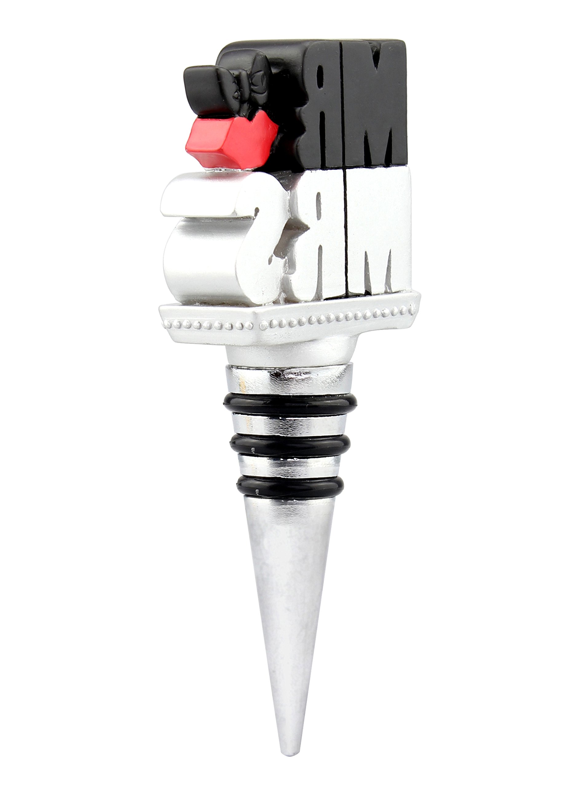 Top Shelf Mrs. Wine Stopper, 6.5", Multicolor