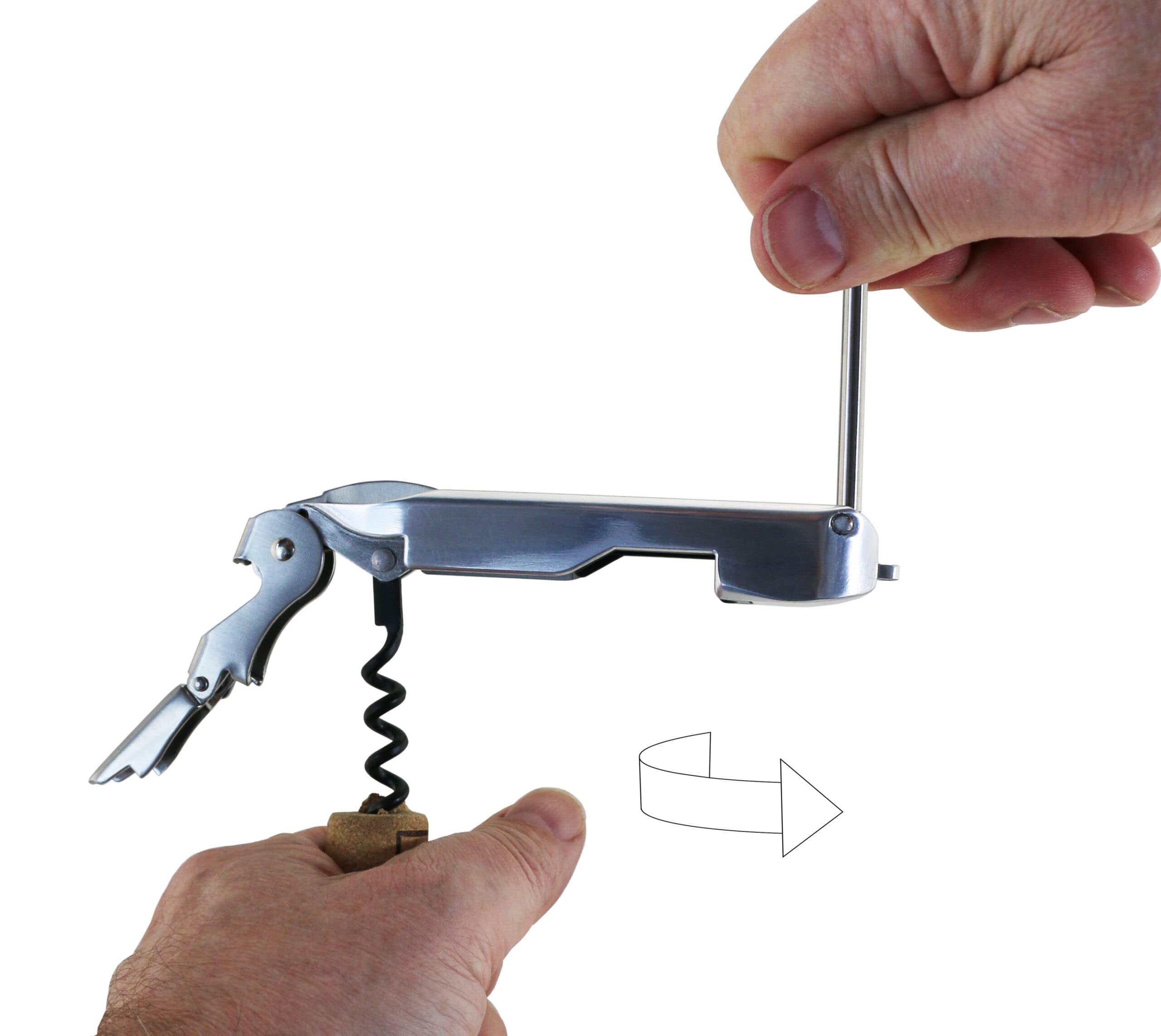 CorkBoss Low Impact Waiter Style Corkscrew with Roto Handle