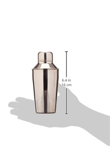 Winco 3-Piece Cocktail Shaker Set, 10-Ounce,Stainless Steel,Medium