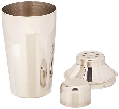 Winco 3-Piece Cocktail Shaker Set, 10-Ounce,Stainless Steel,Medium