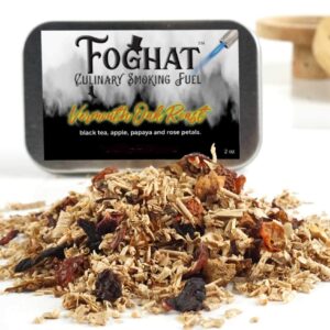 Foghat Cocktail Smoker Wood Chips - 4oz Vermouth Oak Roast Shavings for Smoker, Whiskey & Drink Infuser Kit - Culinary Wood Smoking Chips for Hand Held Food Smoke Gun & Bourbon Drink Glass Smoker