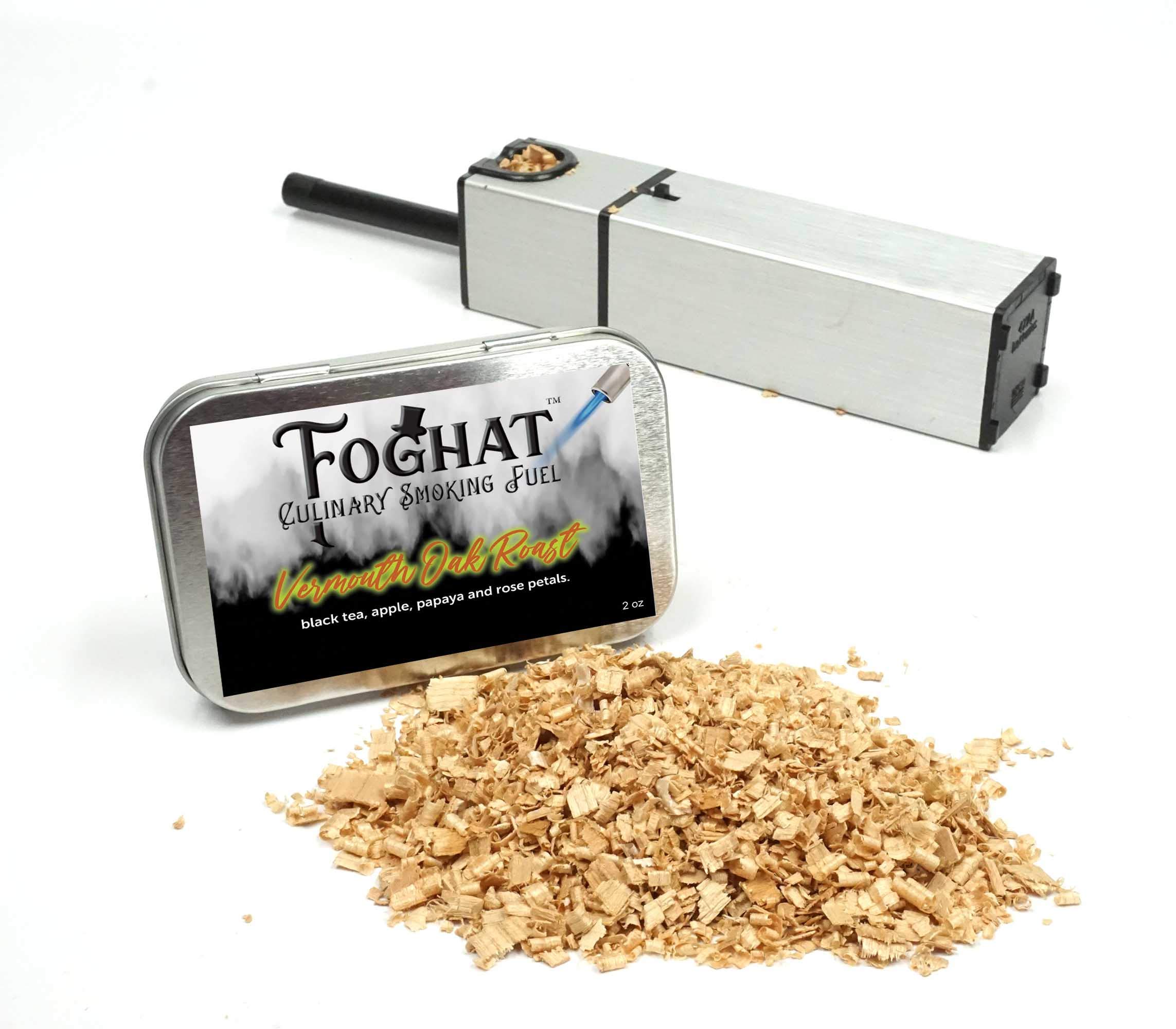 Foghat Cocktail Smoker Wood Chips - 4oz Vermouth Oak Roast Shavings for Smoker, Whiskey & Drink Infuser Kit - Culinary Wood Smoking Chips for Hand Held Food Smoke Gun & Bourbon Drink Glass Smoker