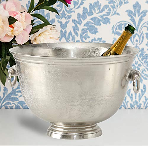 WHW Whole House Worlds Oversized Luxury Champagne Bucket with Old World Panache, 17.75 Inches, (45 cm) Grand Hotel Collection