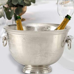 WHW Whole House Worlds Oversized Luxury Champagne Bucket with Old World Panache, 17.75 Inches, (45 cm) Grand Hotel Collection