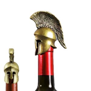 warrior helmet wine bottle stopper for bar bartender men and women,thanksgiving,hallowmas,christmas