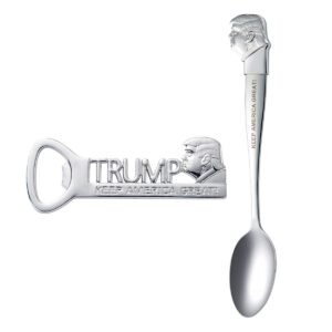 donald trump 2024 keep america great magnetic bottle opener and coffee spoon christmas gifts for men