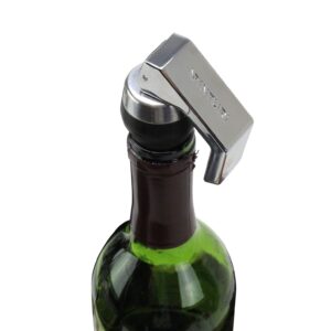 Vinturi Reusable Air Tight Silicone Wine Stopper, Silver