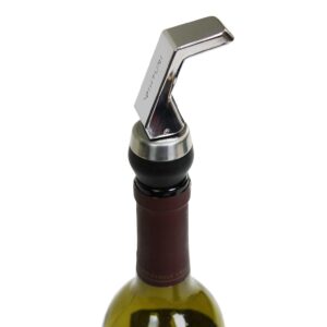 Vinturi Reusable Air Tight Silicone Wine Stopper, Silver