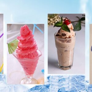 Ice Crusher, GDAE10 Stainless Steel ABS Shaver Ice Maker Machine Manual Snow Cone Machine Icee Slushie Shaved Ice for Home Bar Restaurant Party Cold Drinks, Fast Crushing, Easy Clean