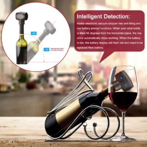 Ataller Electric Wine Stopper, Automatic Vacuum Wine Saver, Electric Smart Wine Stopper, Reusable Bottle Sealer & Wine Preservation System - Wine Accessories Gifts