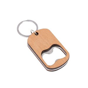 ARFUKA Bottle Opener Keychain Portable Wooden Beer Bottle Opener Keyring Beverage Soada Drinks Bottle Opener Key Chain Christmas Birthday Gift for Men and Women