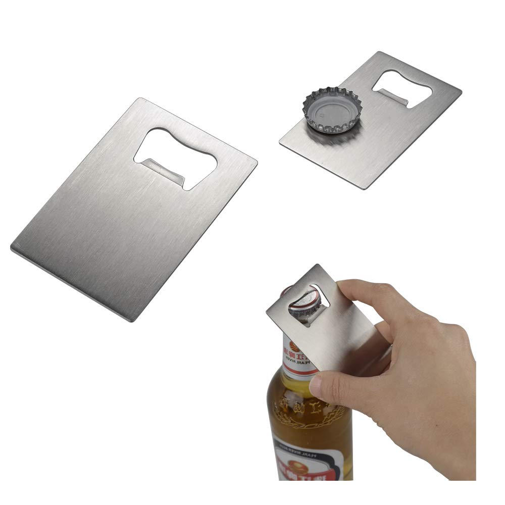 Ramddy Stainless Steel Credit Card Bottle Opener, 6 Packs