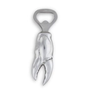 Arthur Court Aluminum New England Crab Claw Bottle Opener Forged Stainless Steel Head Coastal Collection 5.5 inch Long