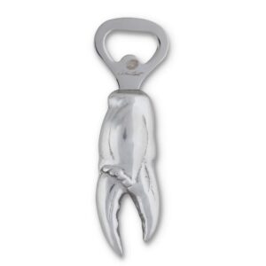 Arthur Court Aluminum New England Crab Claw Bottle Opener Forged Stainless Steel Head Coastal Collection 5.5 inch Long