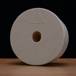 #10-1/2 drilled rubber stopper