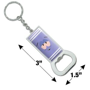 GRAPHICS & MORE South Park Towlie Keychain Rectangle Chrome Plated Metal Bottle Cap Opener