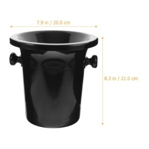 DOITOOL 4PCS Wine Tasting Dump Bucket Spittoon for Wine, Whiskey, Cocktails, Spit Cup for Chewing (Black)