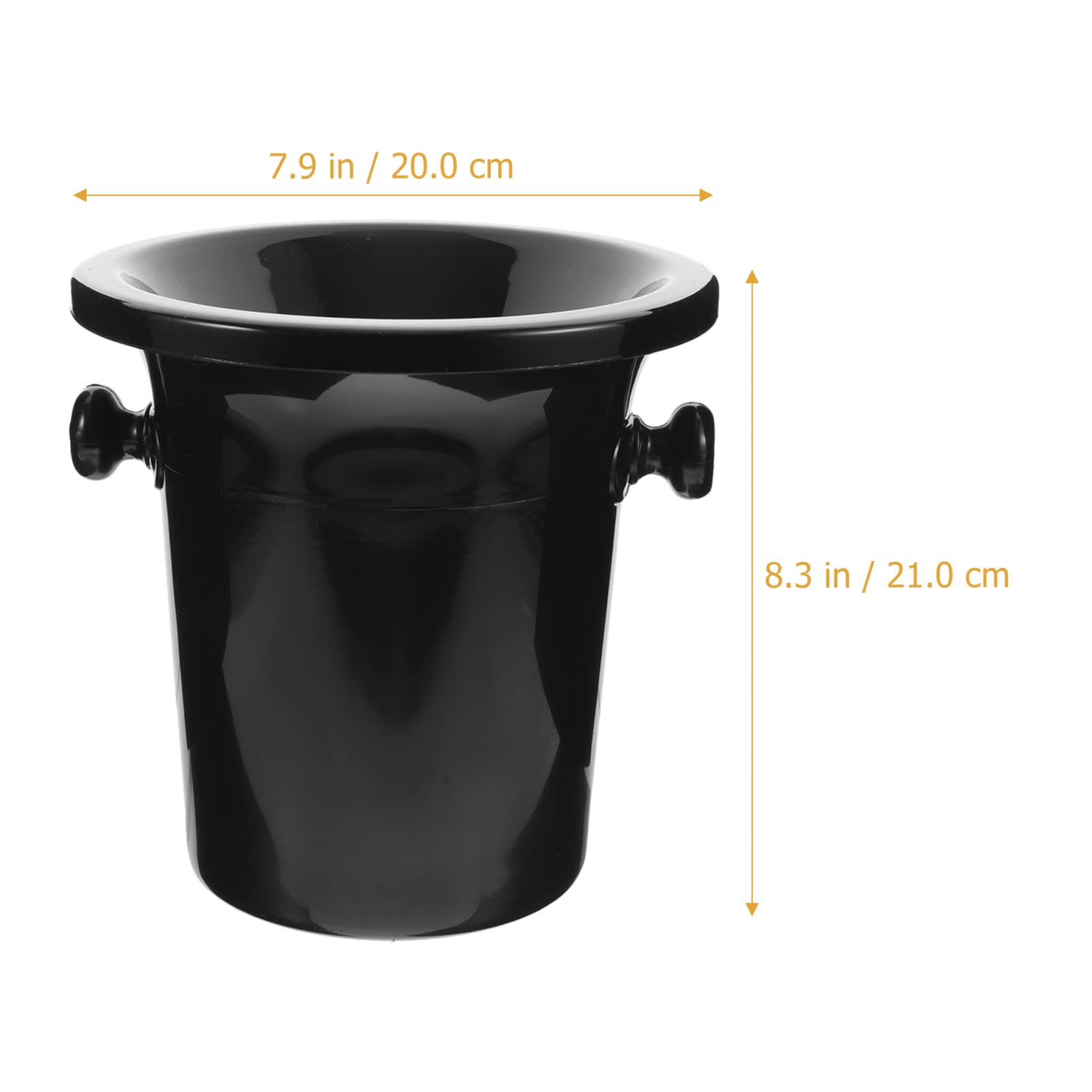 DOITOOL 4PCS Wine Tasting Dump Bucket Spittoon for Wine, Whiskey, Cocktails, Spit Cup for Chewing (Black)