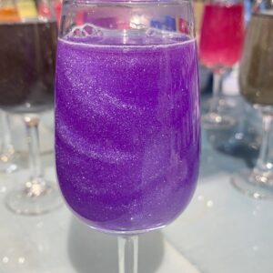 Snowy River Cocktail Sugar & Edible Glitter Pack - Naturally Colored Beverage Rimming Sugar for Cocktails, Margaritas, Drinks, 4oz Sugar & 4g Glitter (Purple)