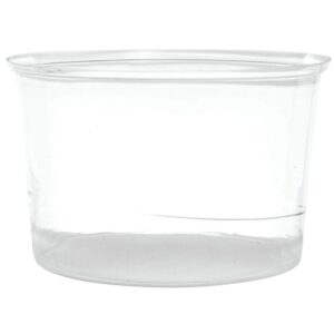 hubert beverage display tub liner clear plastic - 13"dia x 8 1/2"d