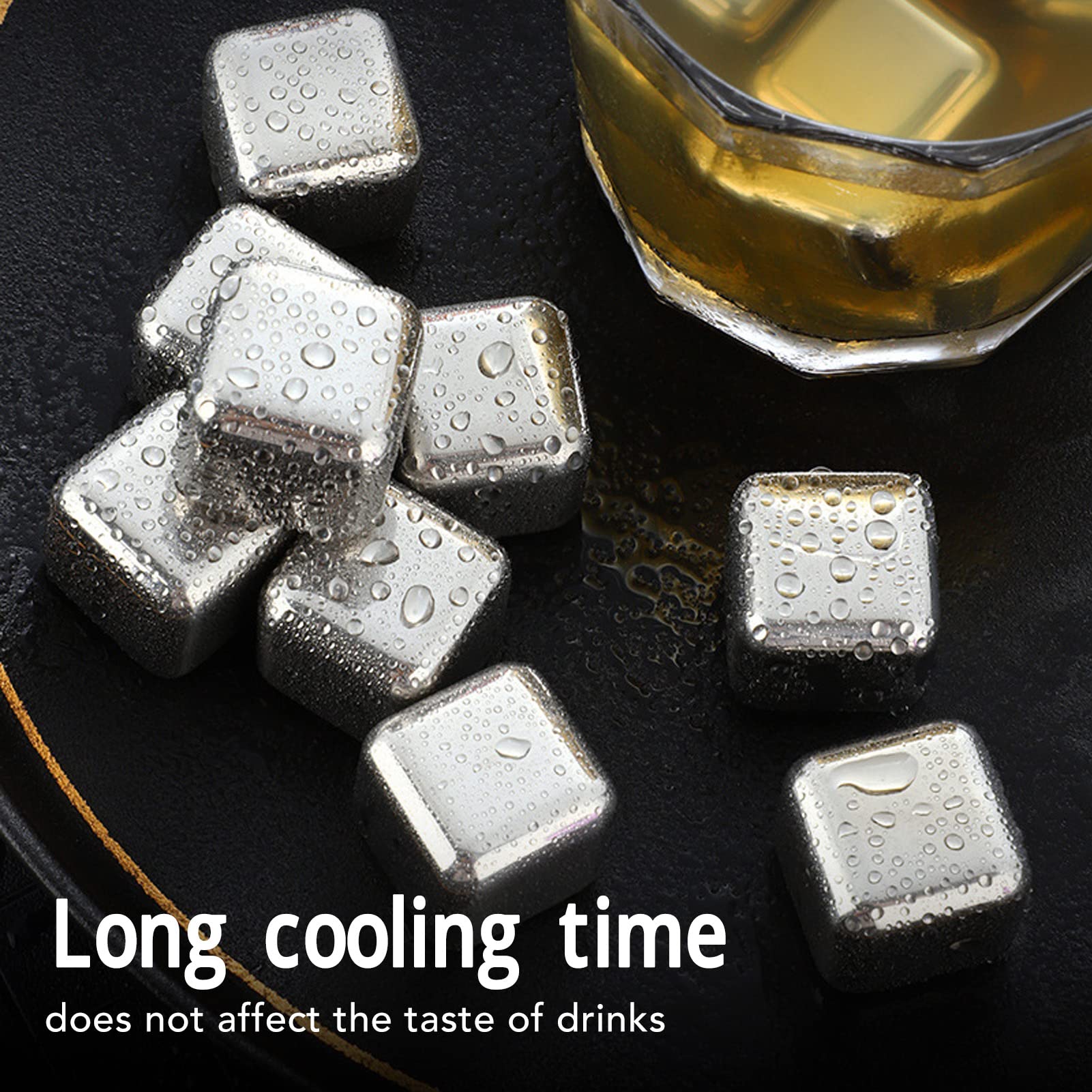 8Pcs Ice Whiskey Stones Set Pub L Reusable Whiskey Stones For Your Favorite Beverage