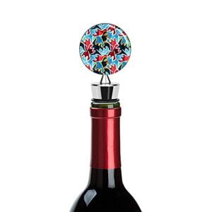 Vintage Grunge Texture Wine Bottle Stoppers Reusable Plug Wine Saver Corks for Beverage Holiday Party Kitchen Decorative