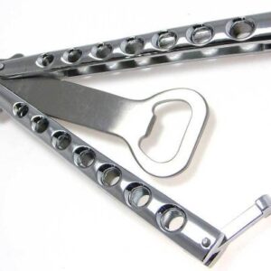 The Original BOTTLEFLY KNIFE Butterfly Knife Bottle Opener (Chrome) Color: Chrome Home & Kitchen