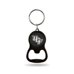 rico industries central florida knights ucf carbon fiber metal keychain - beverage bottle opener with key ring - pocket size