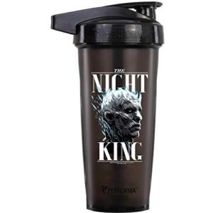 performa activ series - game of thrones series, 28oz shaker bottle (the night king), best leak free bottle with actionrod mixing technology for your sports & fitness needs!