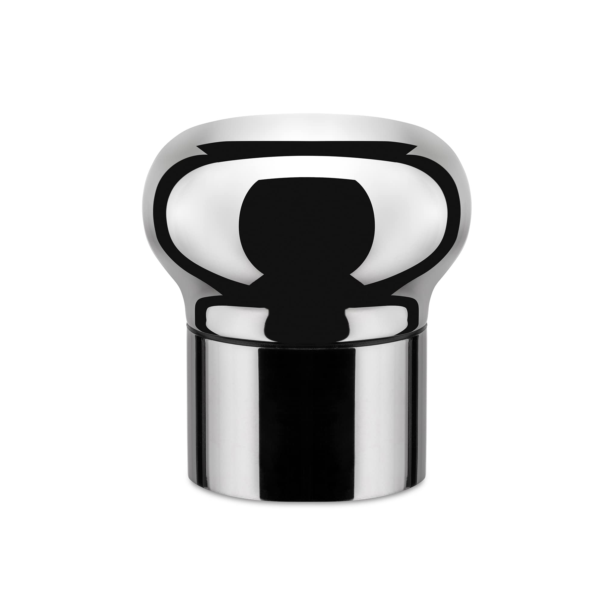 Alessi "Noe" Wine And Champagne Bottle Stopper With Expanding Seal in 18/10 Stainless Steel, Silver