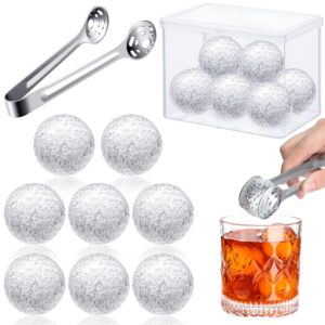 golf ball whiskey chillers gifts set for father's day whiskey ice stone with hockey clip whiskey rocks iced cubes chilling rocks for birthday housewarming anniversary husband dad friend
