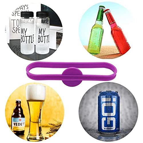 YITAQI Wine Charms Drinking Tag,Great Elasticity Cute Bar Tool Food Grade Silicone Goblet Strips Drink Markers Wine Labels Bottle Bands(6 pcs)