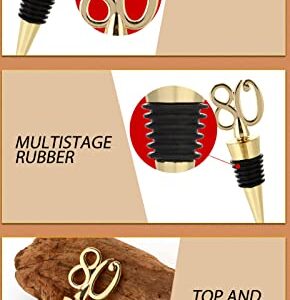 BGMAXimum Set of 1 Wine Bottle Stoppers Anniversary, Reusable Wine Stopper Saver, Multistage rubber Sealer, Wine Corks Plug Top Decoration for wine lover wedding birthday party, Gift box