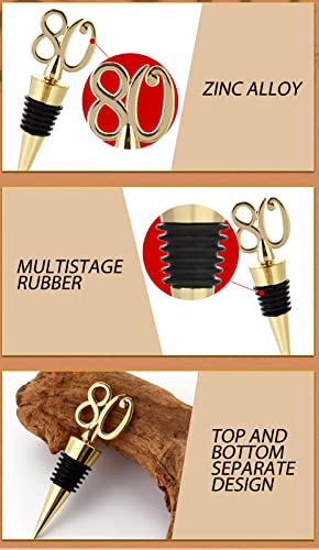 BGMAXimum Set of 1 Wine Bottle Stoppers Anniversary, Reusable Wine Stopper Saver, Multistage rubber Sealer, Wine Corks Plug Top Decoration for wine lover wedding birthday party, Gift box