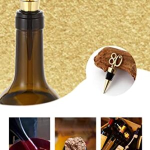 BGMAXimum Set of 1 Wine Bottle Stoppers Anniversary, Reusable Wine Stopper Saver, Multistage rubber Sealer, Wine Corks Plug Top Decoration for wine lover wedding birthday party, Gift box