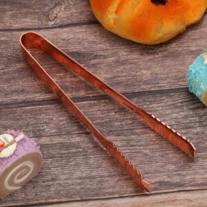 Ice Clip Food Clip for Grabbing Ice for Restaurant(Copper-plated ice clip)