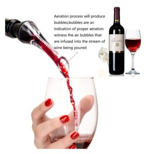 Wine Aerator Pourer Woodpecker Pourer Aerating Non Drip Spout Wine Accessory with Case