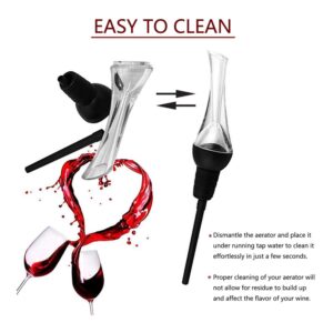 Wine Aerator Pourer Woodpecker Pourer Aerating Non Drip Spout Wine Accessory with Case