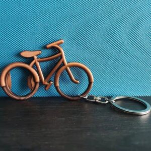plwjk bicycle bottle opener, keychain beer openers valentine's day gifts for men and wemen (metal)