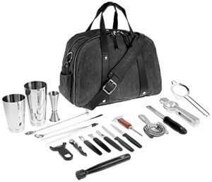 barfly m37103 deluxe ii cocktail set, 20-piece, stainless steel