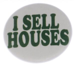 i sell houses 2.25" bottle opener w/ keyring - real estate agent broker