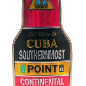 Southernmost Point Bottle Opener Magnet Key West Florida Souvenir Magnetic Metal Beach Bar Accessory, 4 Inch