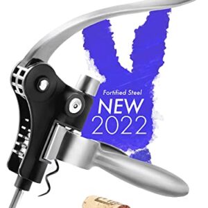 RedNoel Wine Corkscrew Opener Set Legend Bottle Opener Wine Opener Wine Accessories Opener Wine Corkscrew Opener Lever Cork Wine Kit: With Foil Cutter,Wine Stopper And Extra Spiral (Silver Old)