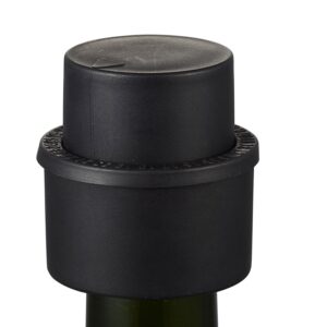 visol 2-in-1 soda bottle pump stopper, black