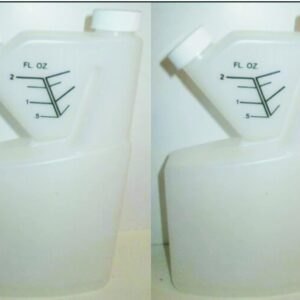 Lot of 2 Plastic 16 OZ Tip N Measure Pour Liquid Twin Neck Liquor Fuel Bottle